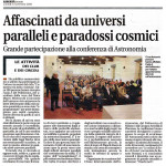 Grande partecipazione alla conferenza di Astronomia.