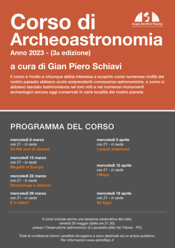 corso Archeoastronomia